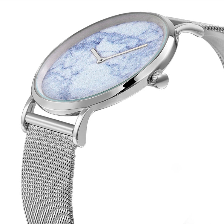 CAGARNY 6812 Round Dial Alloy Silver Case Fashion Men Watch Quartz Watches with Stainless Steel Band