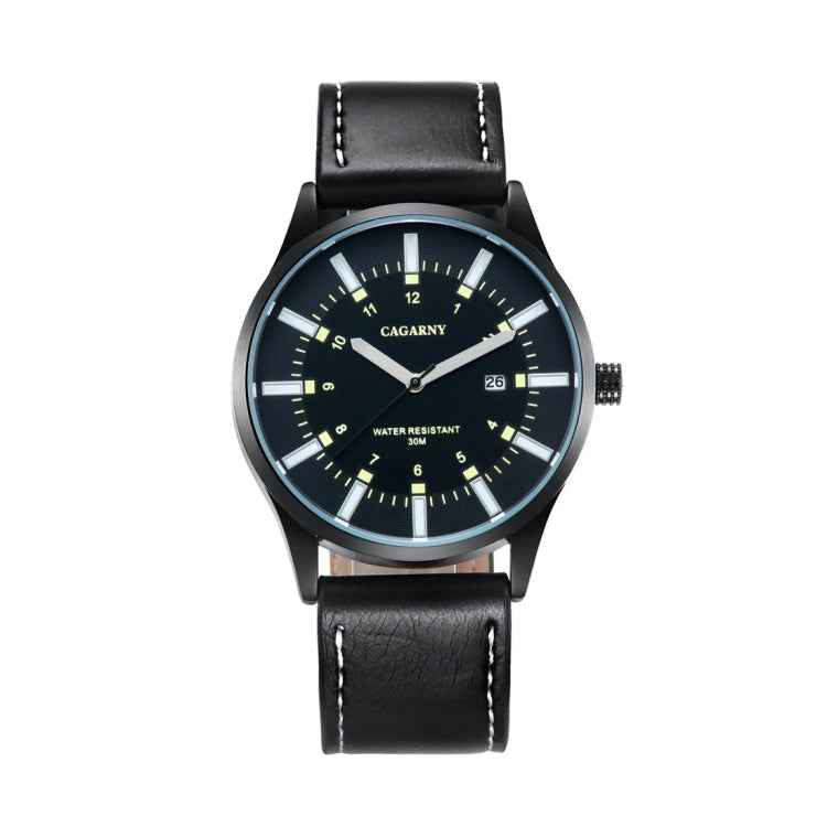 CAGARNY 6866 Fashion Dual Quartz Movement Wrist Watch with Genuine Leather Band(Orange Number), WA1024A, WA1024B, WA1024C