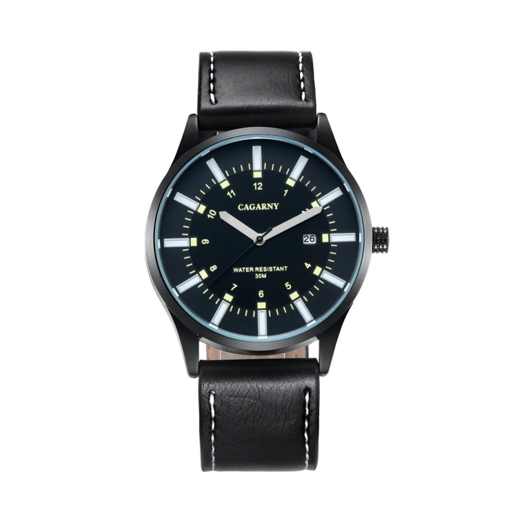 CAGARNY 6866 Fashion Dual Quartz Movement Wrist Watch with Genuine Leather Band(Orange Number), WA1024A, WA1024B, WA1024C