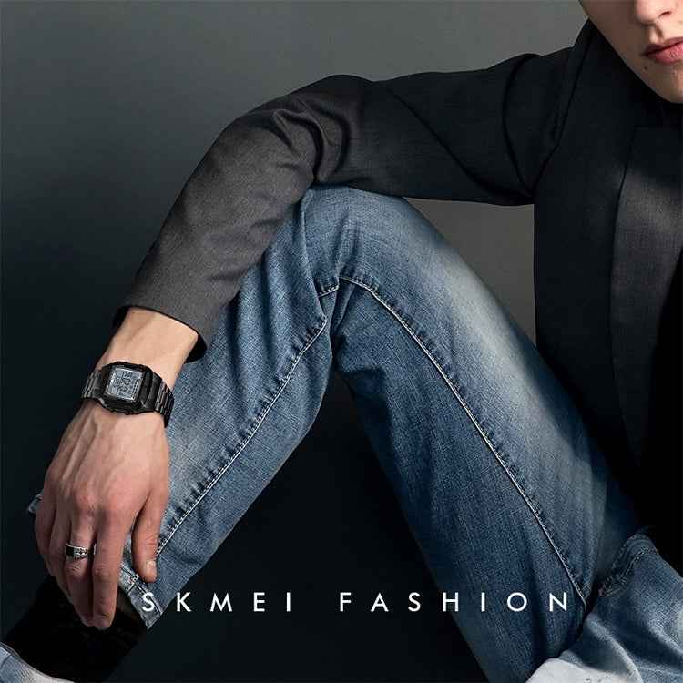 SKMEI 1381 Multifunctional Men Outdoor Business Sport Noctilucent Waterproof Digital Wrist Watch