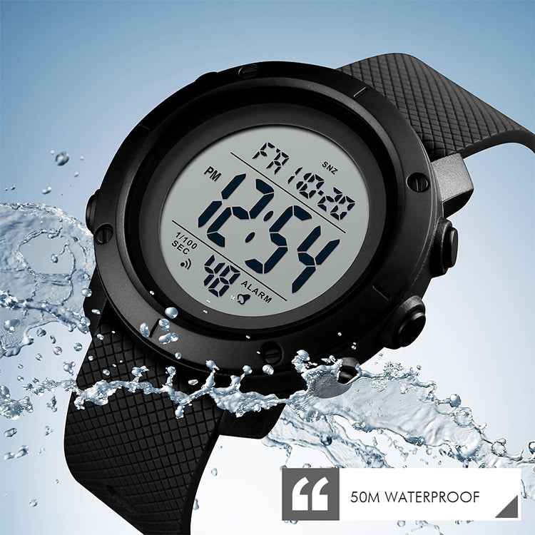 SKMEI 1426 Multifunctional Outdoor Fashion Noctilucent Waterproof White Machine Rubber Ring Digital Watch