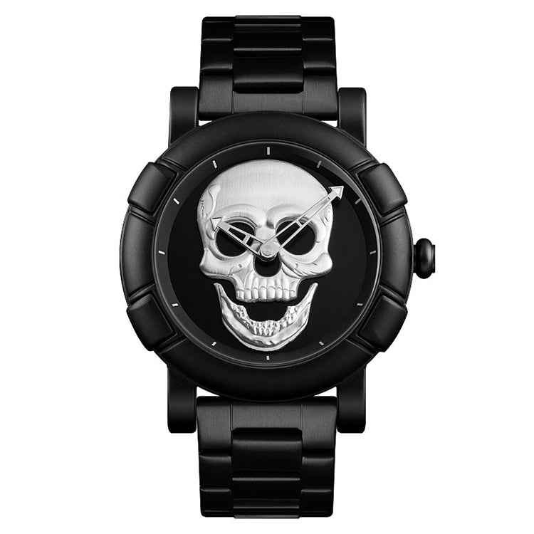 SKMEI 9178 Skull Pattern Multifunctional Outdoor Men Fashion Waterproof Quartz Wrist Watch