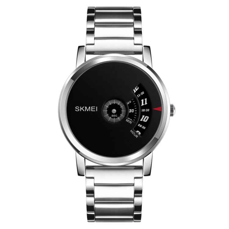 SKMEI 1260 Fashion Creative Pointer 30m Waterproof Quartz Wrist Watch with Stainless Steel Watchband