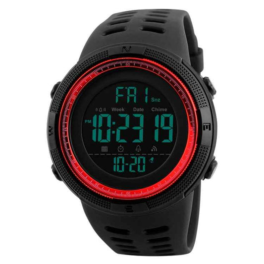 SKMEI 1251 Men Fashionable Outdoor 50m Waterproof Sports Watch Digital Watch with PU Watchband