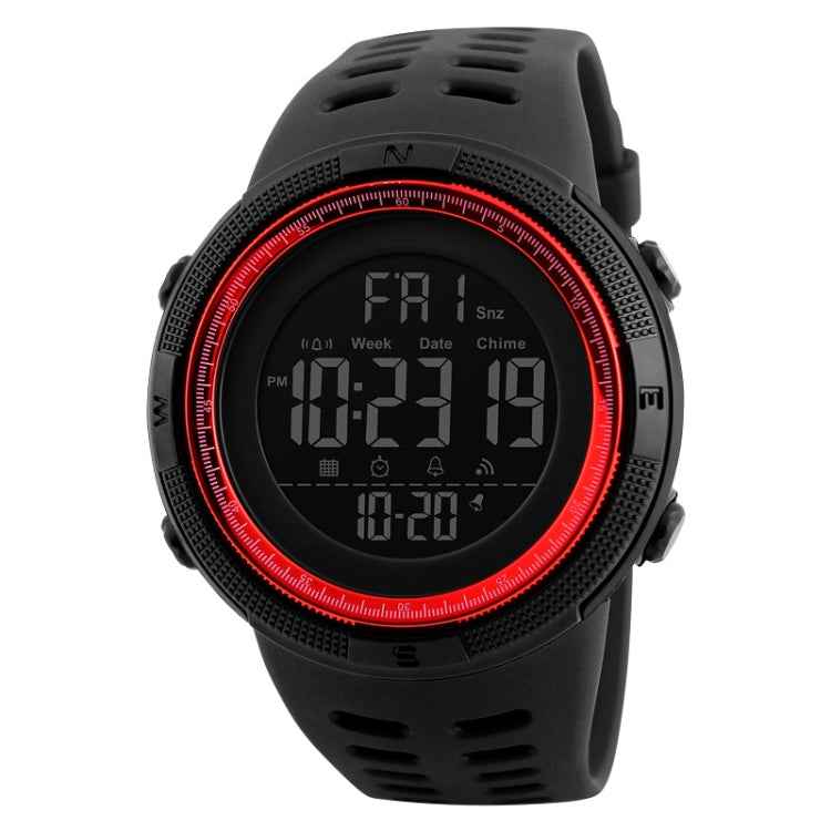 SKMEI 1251 Men Fashionable Outdoor 50m Waterproof Sports Watch Digital Watch with PU Watchband
