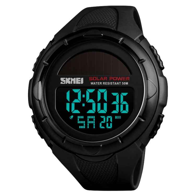 SKMEI 1405 Fashion Solar Power Outdoor Sports Watch Multifunctional 50m Waterproof Men Digital Watch