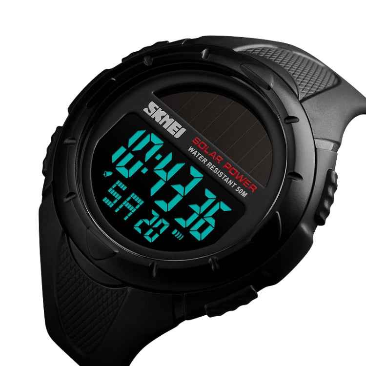 SKMEI 1405 Fashion Solar Power Outdoor Sports Watch Multifunctional 50m Waterproof Men Digital Watch