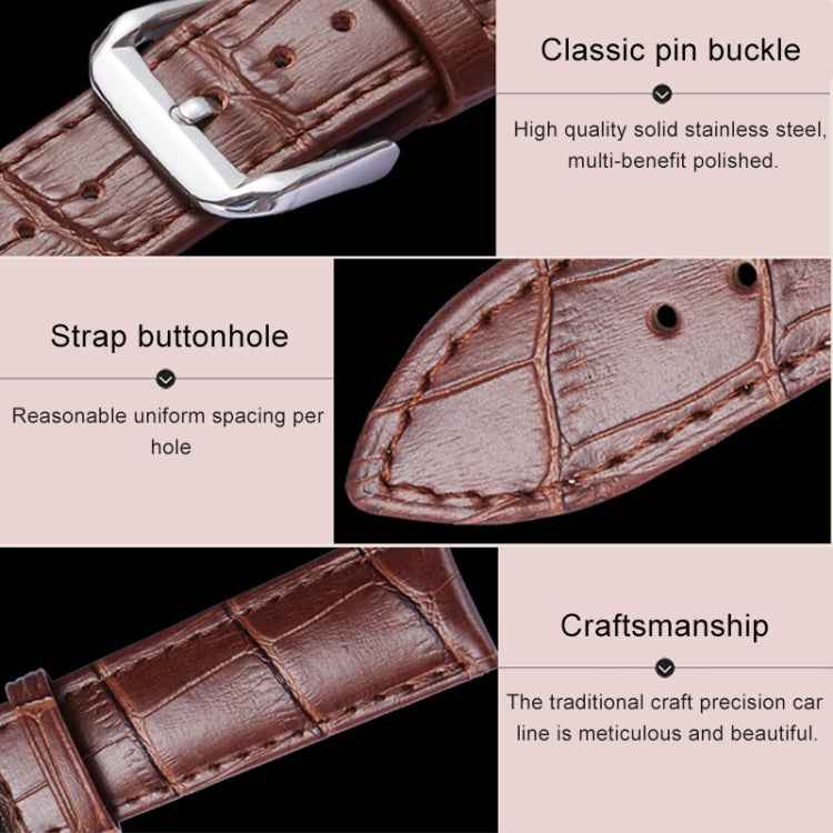 Calfskin Detachable Watch Leather Watch Band, Specification: 21mm