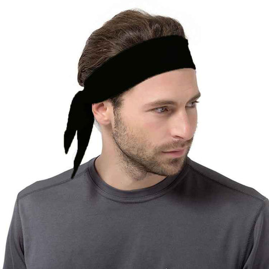 Unisex Sweat Wicking Stretchy Exercise Yoga Gym Bandana Headband Sweatband Head Tie Scarf Wrap, Size: 1.2*0.06m