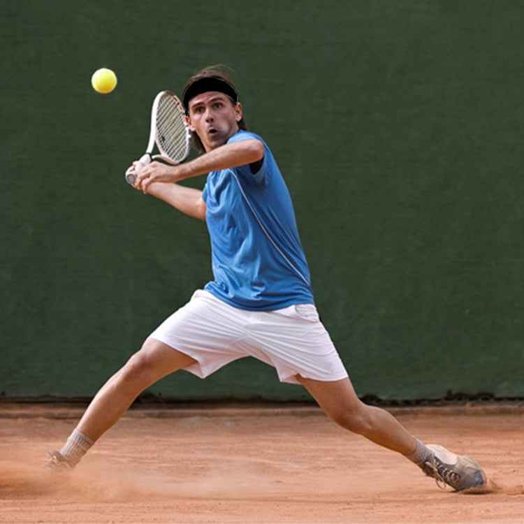 Unisex Sweat Wicking Stretchy Exercise Yoga Gym Bandana Headband Sweatband Head Tie Scarf Wrap, Size: 1.2*0.06m, Headband Sweatband (Black)