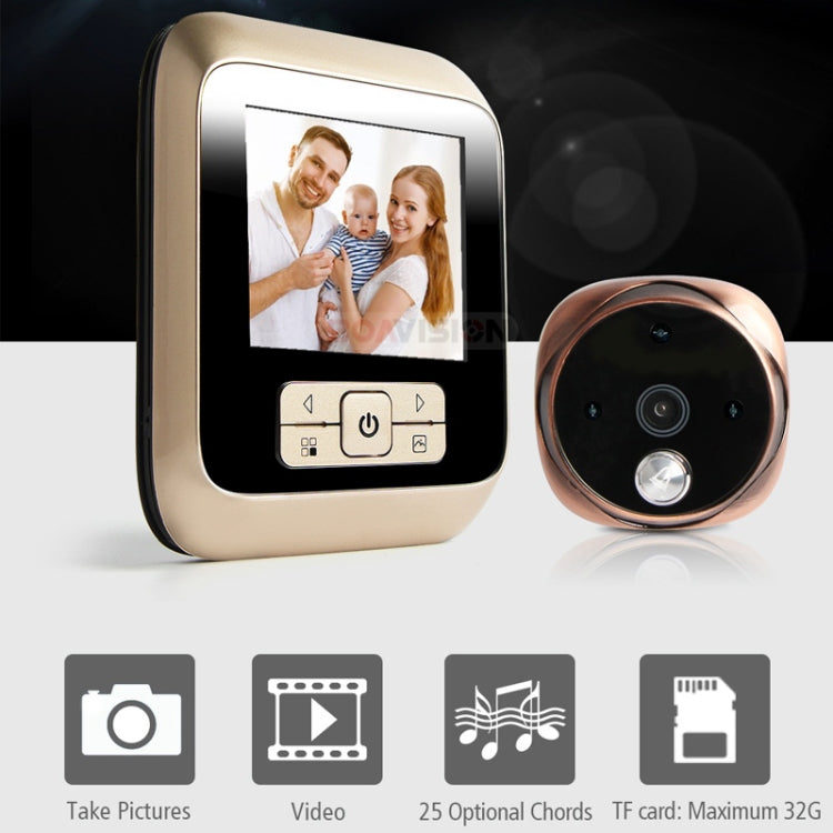 Mirilla digital para puerta M530 con pantalla TFT de 3 pulgadas y cámara de 3 MP, compatible con tarjeta TF (máximo 32 GB) y visión nocturna por infrarrojos.