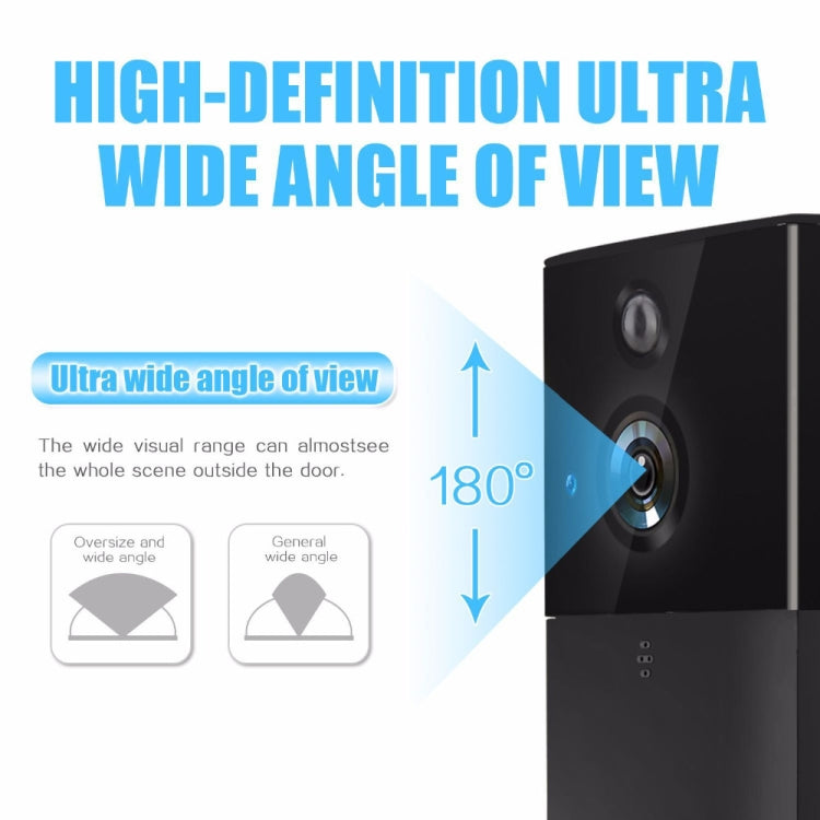 Cámara de seguridad VESAFE HD 720P con videoportero inteligente WiFi, compatible con tarjeta TF, visión nocturna por infrarrojos y detección de movimiento, app para iOS y Android, VS-A5 negro, VS-A4 plateado