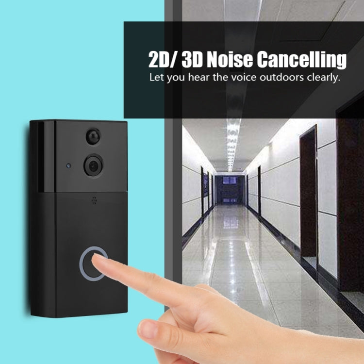 Cámara de seguridad VESAFE HD 720P con videoportero inteligente WiFi, compatible con tarjeta TF, visión nocturna por infrarrojos y detección de movimiento, app para iOS y Android, VS-A5 negro, VS-A4 plateado