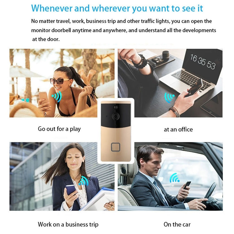 VESAFE Home VS-M2 Caméra de sécurité HD 720P Interphone vidéo WiFi intelligent, prise en charge de la carte TF, de la vision nocturne et de la détection PIR APP pour iOS et Android, VS-M2
