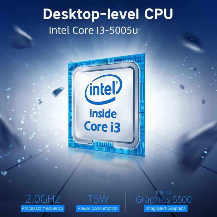 Windows 10 Home Intel Core i3-5005U 2.0GHz, Support WiFi & Bluetooth & TF Card & HDMI