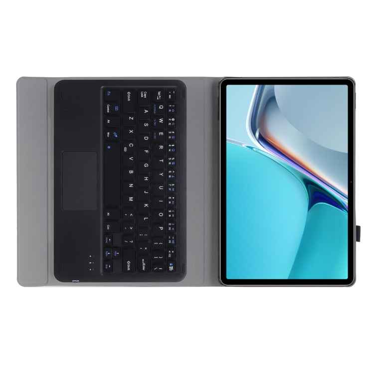 AW11-A Detachable Lambskin Texture Ultra-thin TPU Bluetooth Keyboard Leather Tablet Case with Touchpad & Stand For Huawei MatePad 11 2021