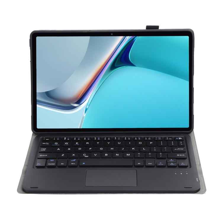 AW11-A Detachable Lambskin Texture Ultra-thin TPU Bluetooth Keyboard Leather Tablet Case with Touchpad & Stand For Huawei MatePad 11 2021