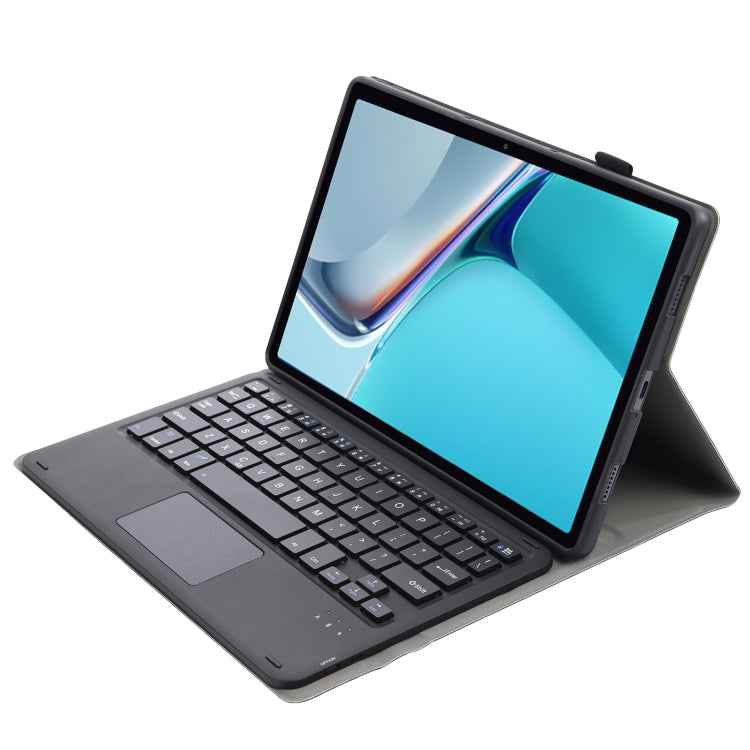 AW11-A Detachable Lambskin Texture Ultra-thin TPU Bluetooth Keyboard Leather Tablet Case with Touchpad & Stand For Huawei MatePad 11 2021