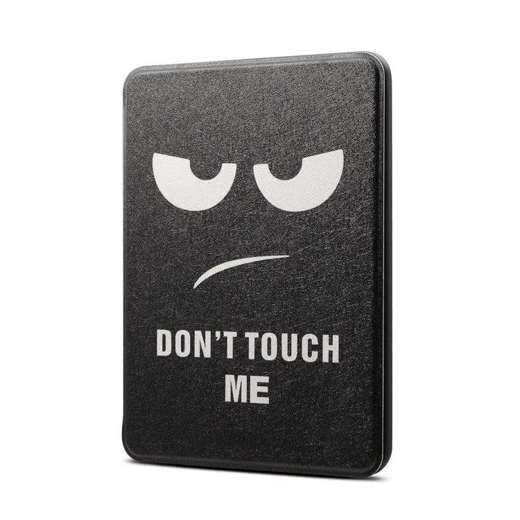 Black Eye Pattern Horizontal Flip PU + TPU Leather Protective Case for Amazon Kindle Paperwhite 4 (2018), with Sleep & Wake-up Function