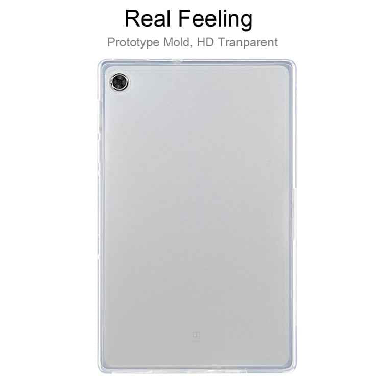 For Lenovo Tab M10 Plus 0.75mm Ultrathin Outside Glossy Inside Frosted TPU Soft Protective Case