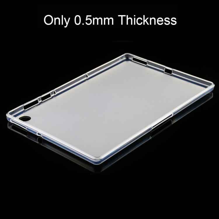 For Lenovo Tab M10 Plus 0.75mm Ultrathin Outside Glossy Inside Frosted TPU Soft Protective Case