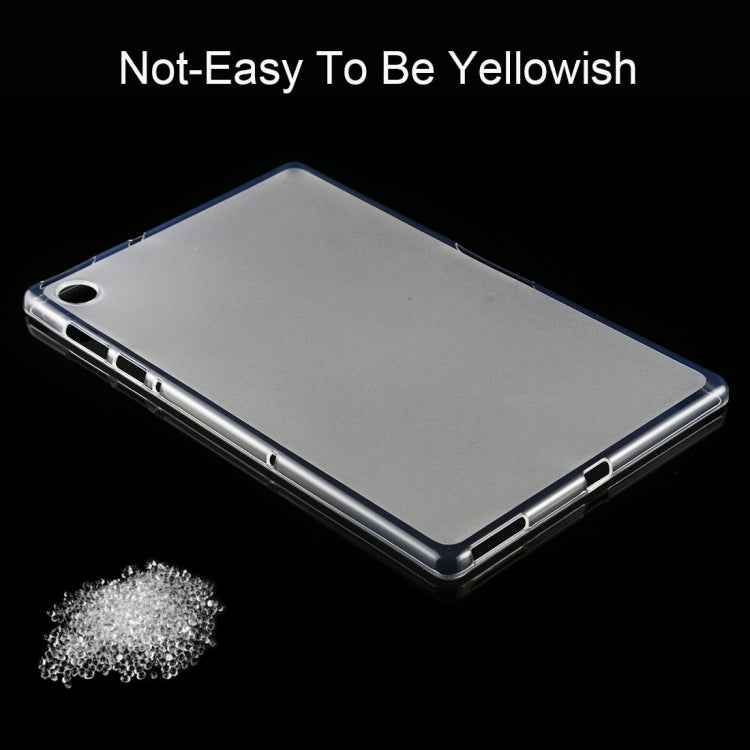 For Lenovo Tab M10 Plus 0.75mm Ultrathin Outside Glossy Inside Frosted TPU Soft Protective Case