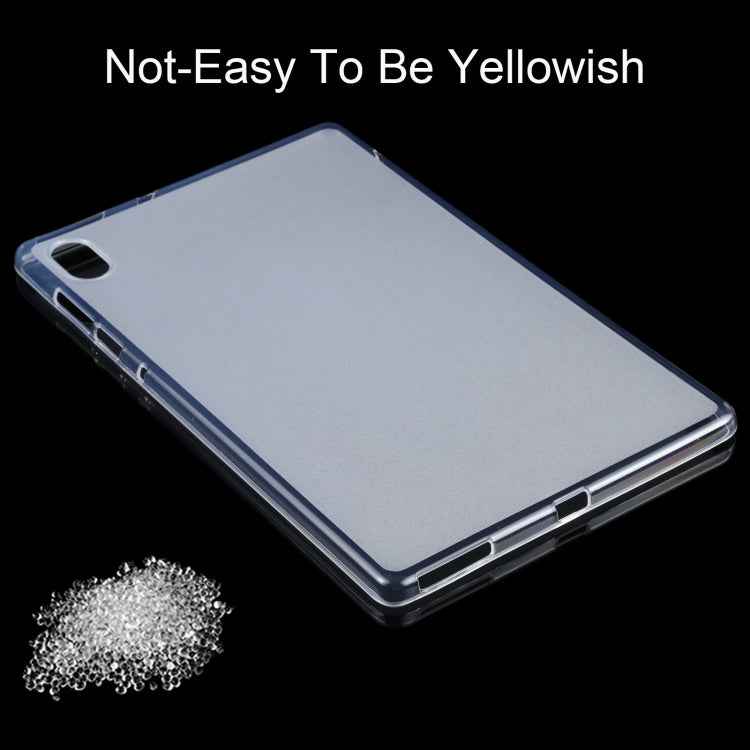 For Lenovo Tab K10 0.75mm Dropproof Inner Frosted Outer Glossy TPU Protective Case