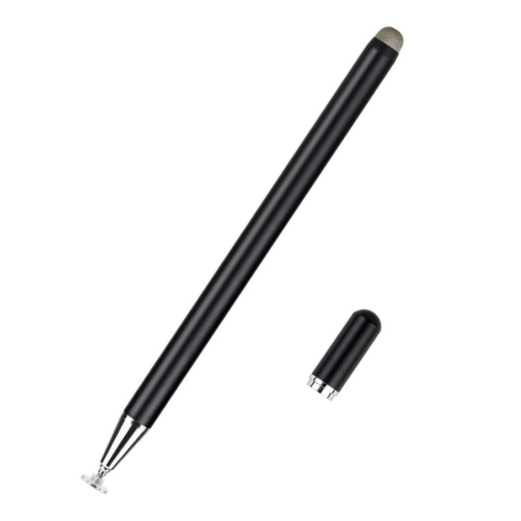 JD02 Universal Magnetic Pen Cap Pan Head + Fiber Cloth 2 in 1 Stylus Pen for Smart Tablets and Mobile Phones