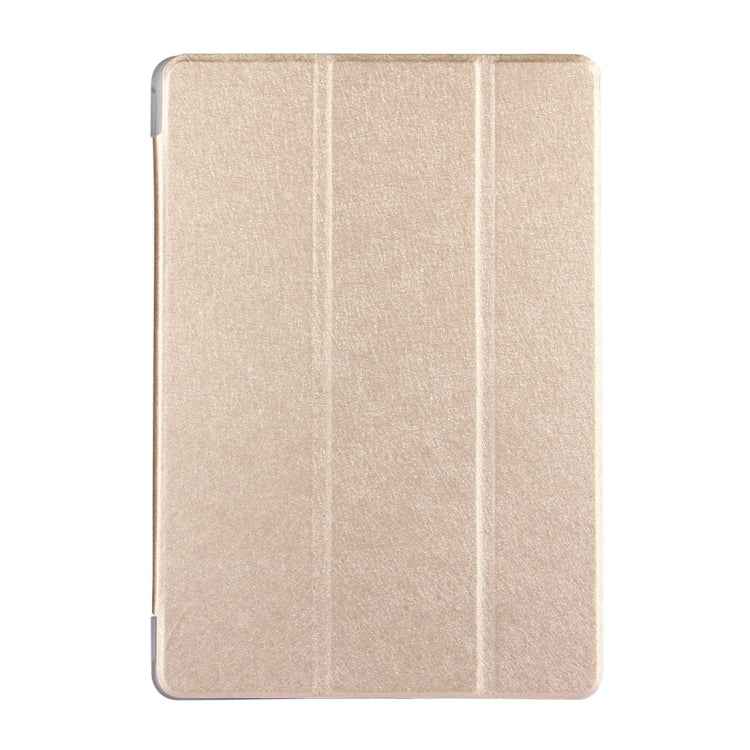 For Huawei  MediaPad T3 10 9.6 inch Silk Texture Horizontal Flip Leather Case with 3-folding Holder