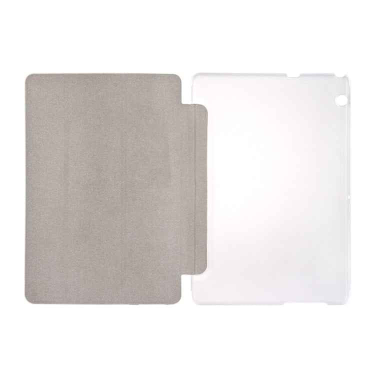 For Huawei  MediaPad T3 10 9.6 inch Silk Texture Horizontal Flip Leather Case with 3-folding Holder