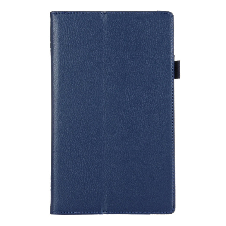 For Amazon Kindle Fire HD8 (2017) Litchi Texture Horizontal Flip Leather Case with Holder