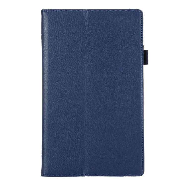 For Amazon Kindle Fire HD8 (2017) Litchi Texture Horizontal Flip Leather Case with Holder