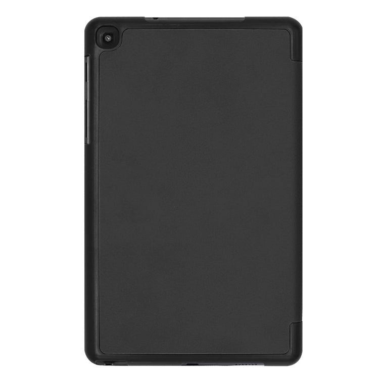 Funda de cuero con textura Custer y tapa horizontal para Galaxy Tab A 8.0 (2019) P205/P200, con soporte triple.