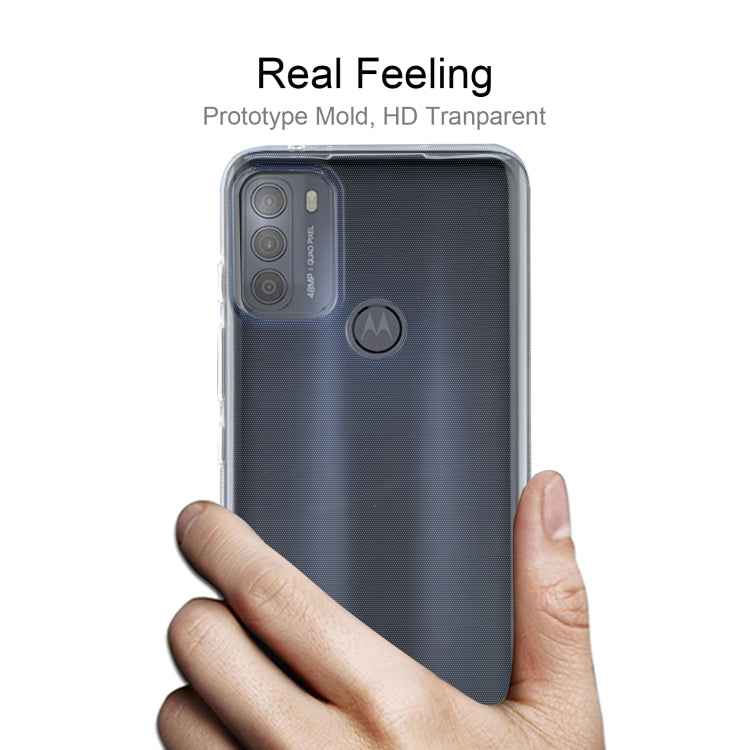 For Motorola Moto G50 0.75mm Ultra-thin Transparent TPU Soft Protective Case
