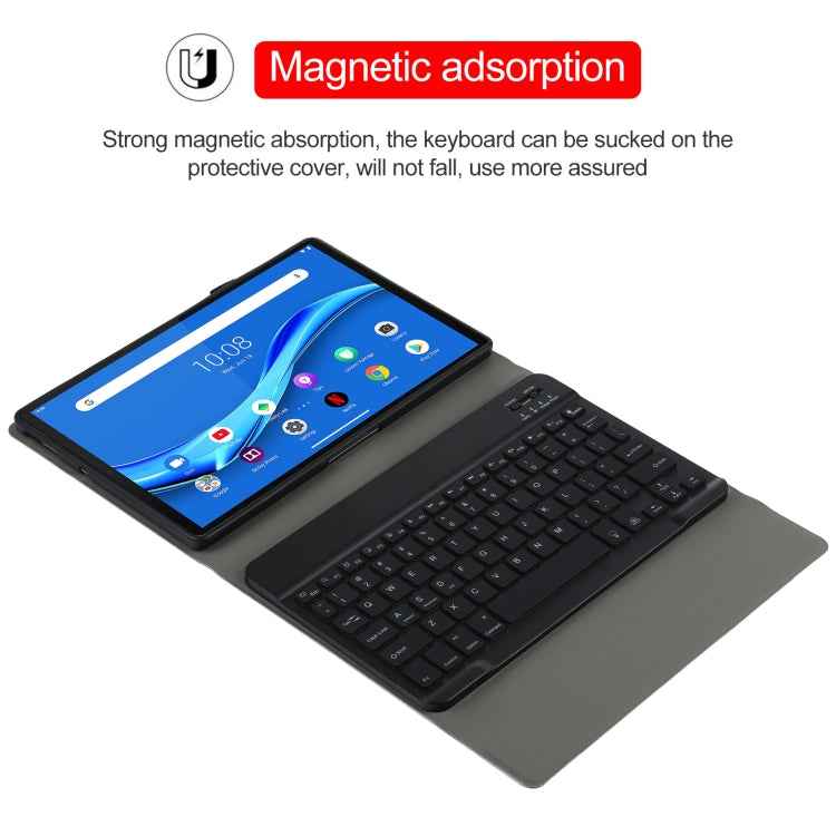 AM10S Detachable Bluetooth Backlight Keyboard Ultrathin Horizontal Flip Leather Tablet Case with Holder for Lenovo M10 Plus 10.3 inch X606F