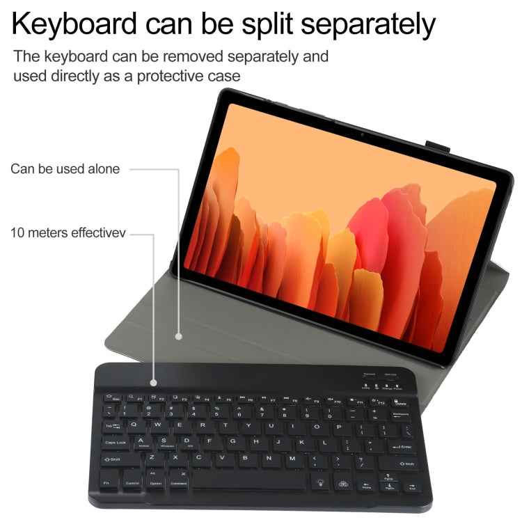 A500S Detachable Bluetooth Backlight Keyboard Ultrathin Horizontal Flip Leather Tablet Case with Holder for Samsung Galaxy Tab A7 10.4 (2020) T500 / T505