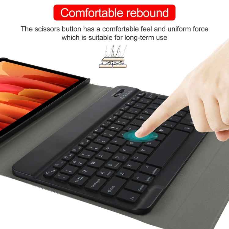 A500S Detachable Bluetooth Backlight Keyboard Ultrathin Horizontal Flip Leather Tablet Case with Holder for Samsung Galaxy Tab A7 10.4 (2020) T500 / T505