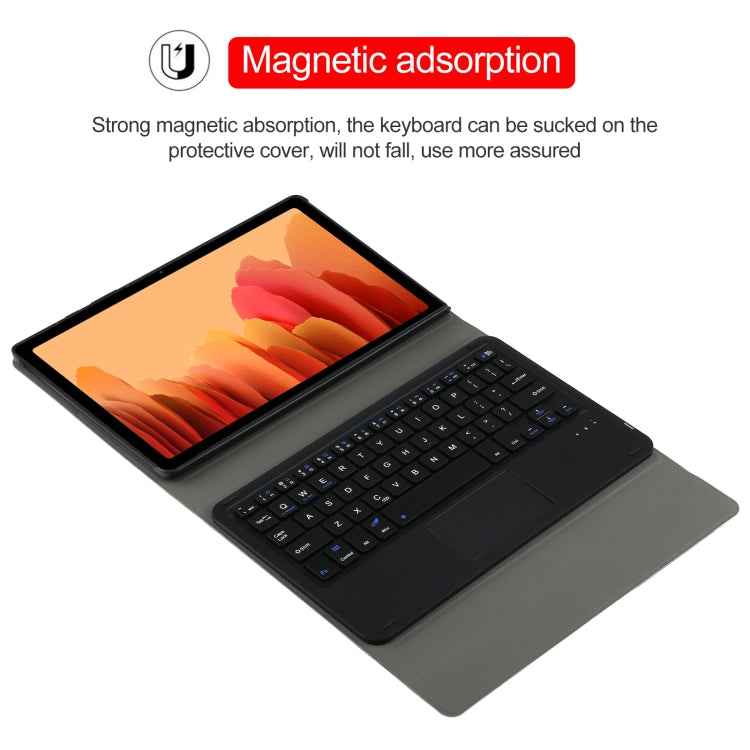 A500-A Detachable Bluetooth Keyboard Ultrathin Horizontal Flip Leather Tablet Case with Touchpad & Holder for Samsung Galaxy Tab A7 10.4 (2020) T500 / T505