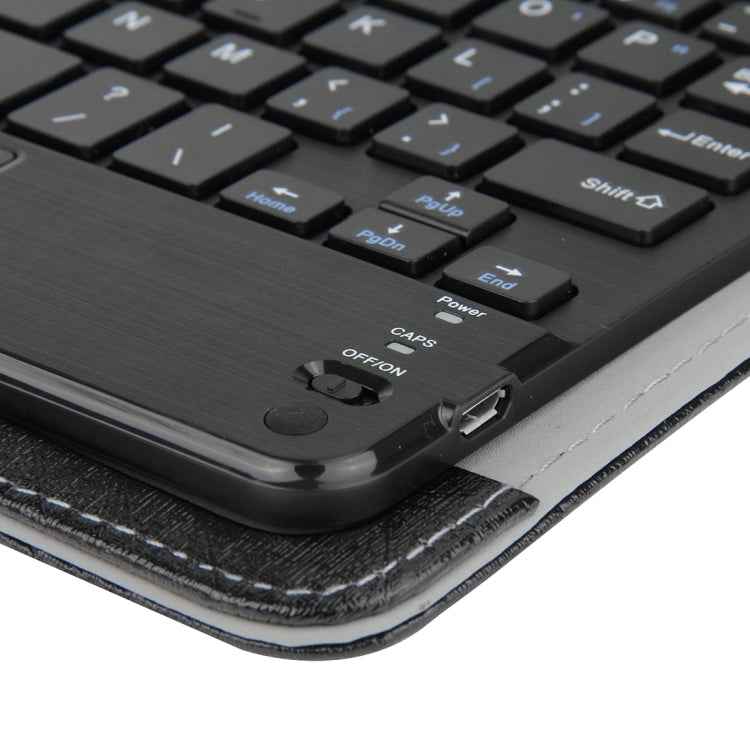 Universal Detachable Magnetic Bluetooth Keyboard Leather Case with Touchpad & Holder for 7 inch IOS & Android & Windows Tablet PC