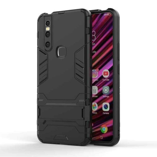 Shockproof PC + TPU Case for VIVO V15, with Holder