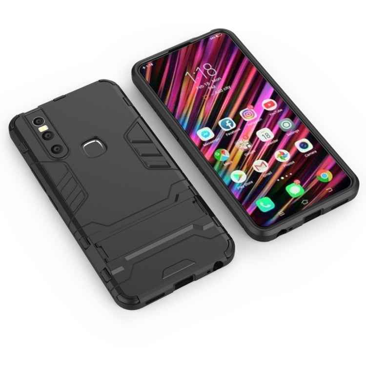Shockproof PC + TPU Case for VIVO V15, with Holder
