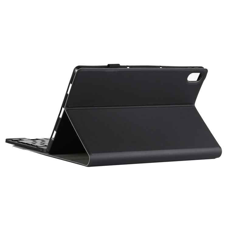 AM12 2 in 1 Removable Bluetooth Keyboard + Protective Leather Tablet Case with Holder for Lenovo Tab P11 (Tab-J606F)