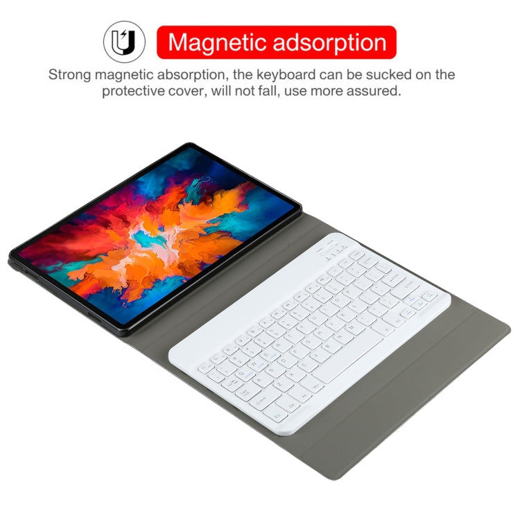 AM13 2 in 1 Removable Bluetooth Keyboard + Protective Leather Tablet Case with Holder for Lenovo Tab P11 Pro (TB-XJ706F), AM13