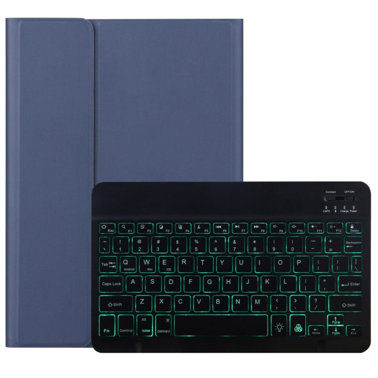 DY-M10ReL-S 2 in 1 Removable Bluetooth Keyboard + Protective Leather Tablet Case with Backlight & Holder for Lenovo Tab M10 FHD REL