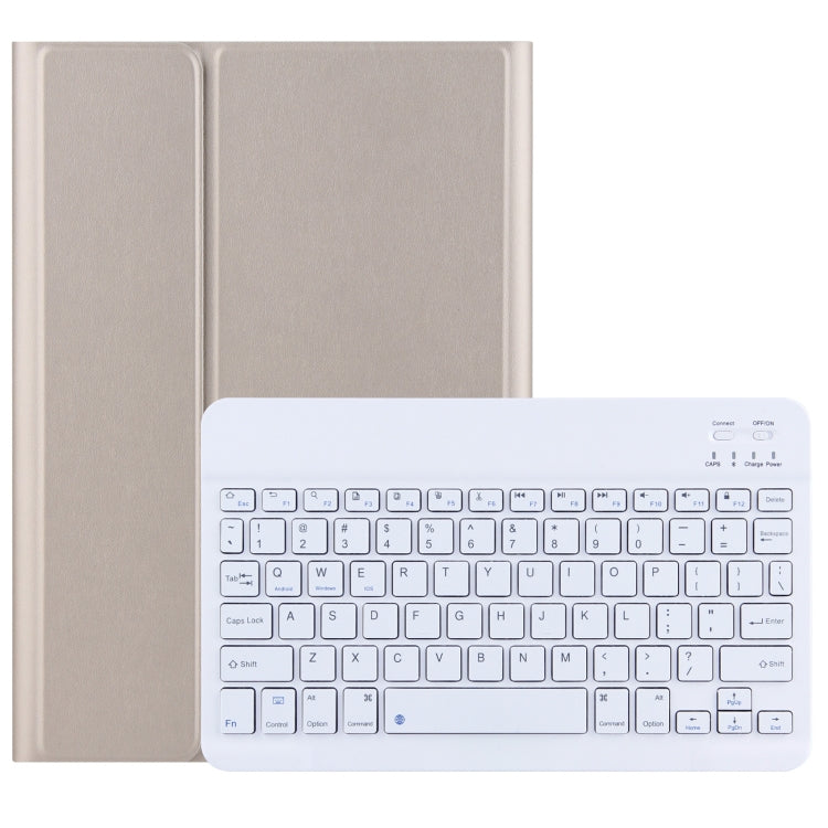 DY-M10ReL 2 in 1 Removable Bluetooth Keyboard + Protective Leather Tablet Case with Holder for Lenovo Tab M10 FHD REL