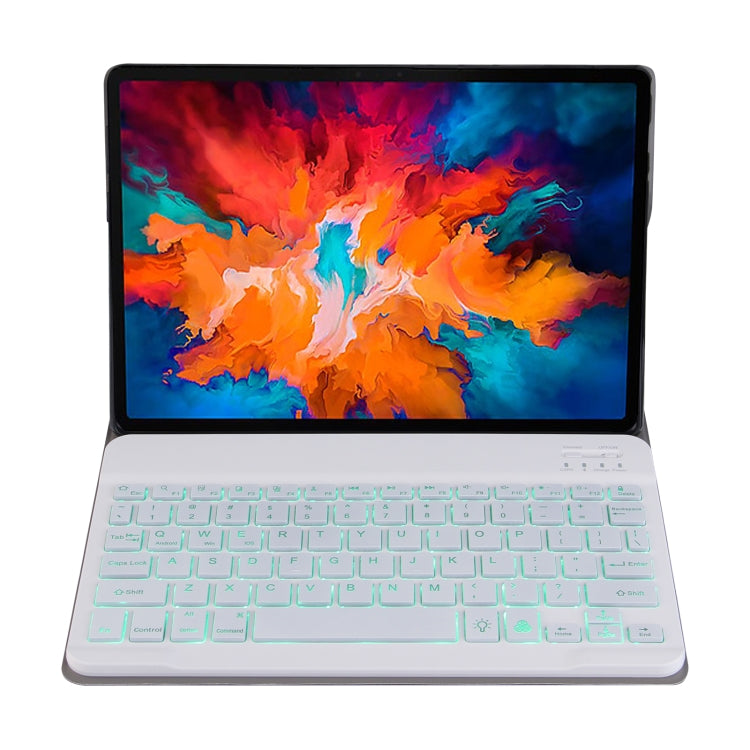 DY-P10-S 2 in 1 Removable Bluetooth Keyboard + Protective Leather Tablet Case with Backlight & Holder for Lenovo Tab P10 10.1 inch, For Lenovo Tab P10 10.1 inch