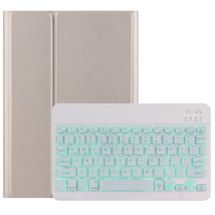 DY-E10 2 in 1 Removable Bluetooth Keyboard + Protective Leather Tablet Case with Backlight & Holder for Lenovo Tab E10
