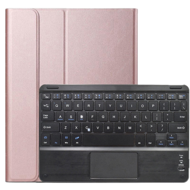 DY-E10 2 in 1 Removable Bluetooth Keyboard + Protective Leather Tablet Case with Touchpad & Holder for Lenovo Tab E10, For Lenovo Tab E10