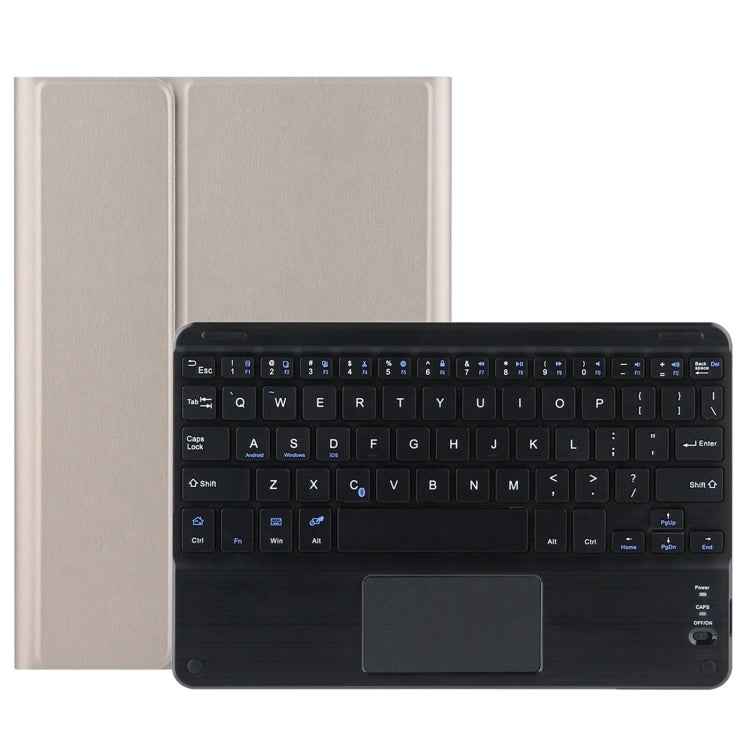 DY-M10ReL-C 2 in 1 Removable Bluetooth Keyboard + Protective Leather Tablet Case with Touchpad & Holder for Lenovo Tab M10 FHD REL