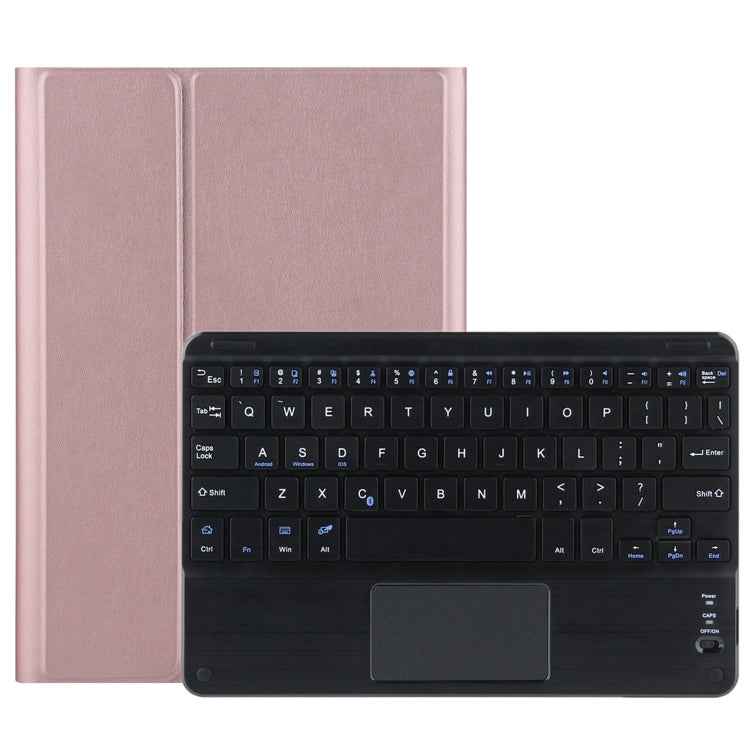 DY-P10-C 2 in 1 Removable Bluetooth Keyboard + Protective Leather Tablet Case with Touchpad & Holder for Lenovo Tab P10 10.1 inch